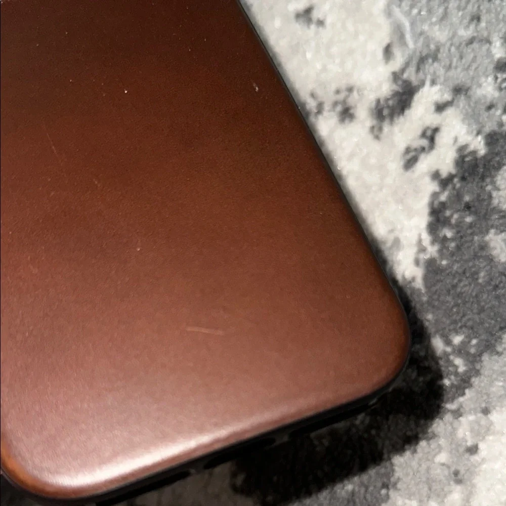 Nomad dark brown horween Leather iPhone 16 Pro Max Case